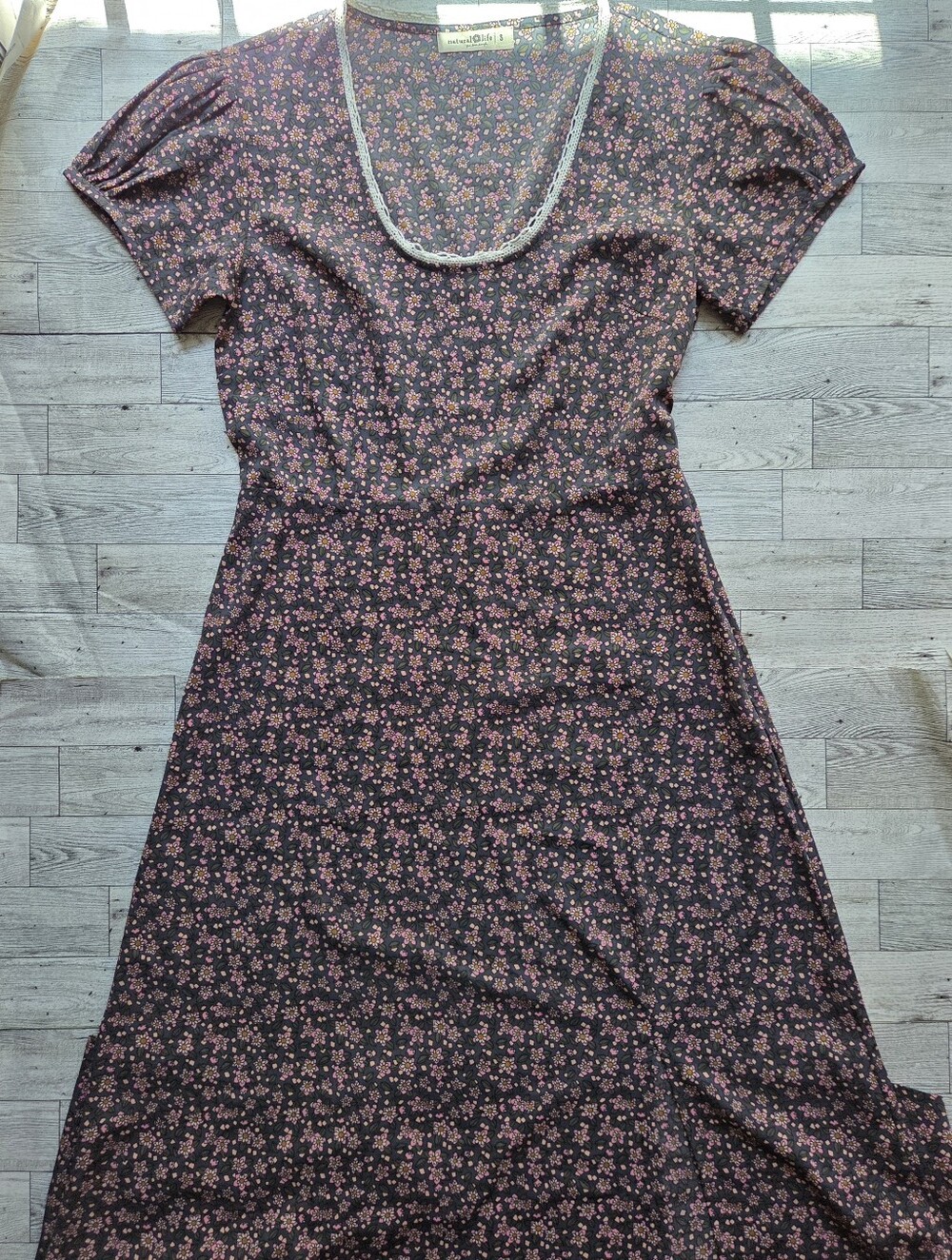 Natural Life Daisy Floral Boho Maxi Dress